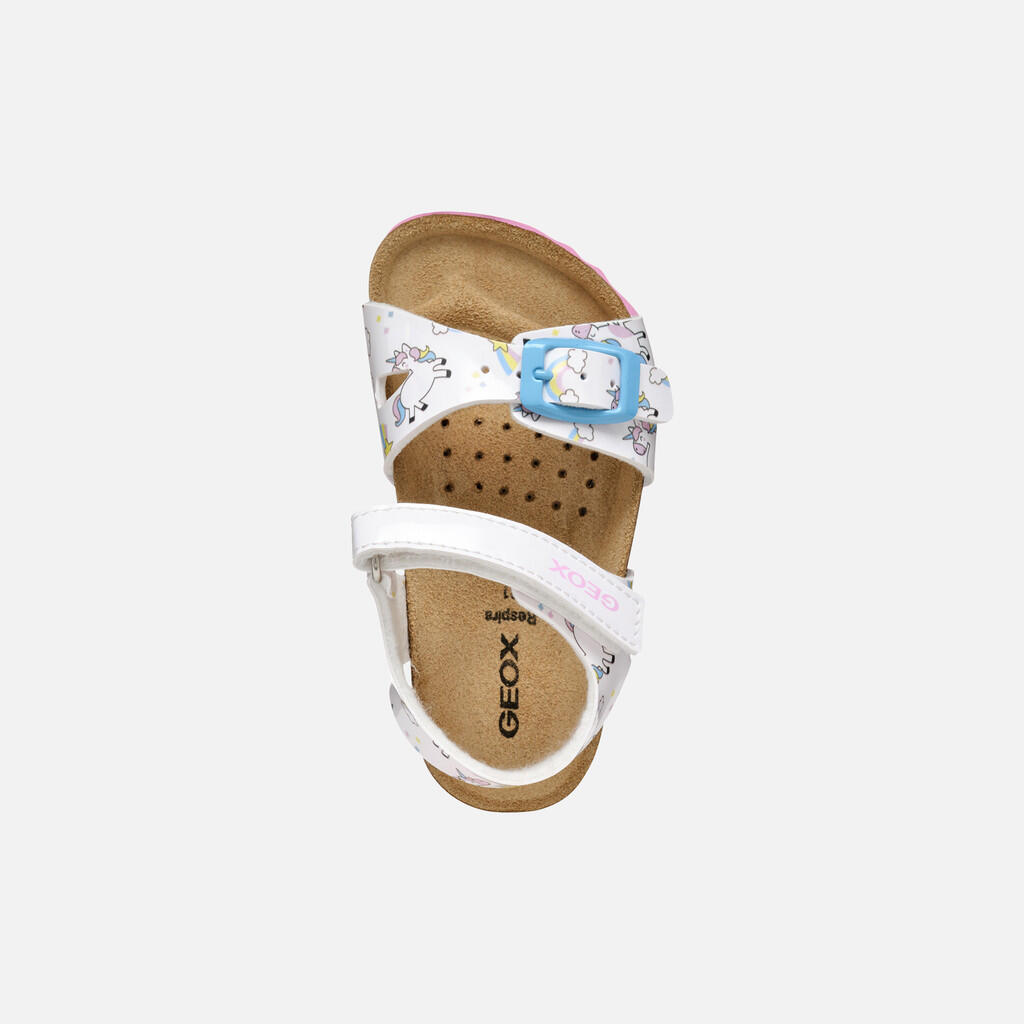 Synthetische sandalen voor meisjes baby Geox Chalki A 7/7