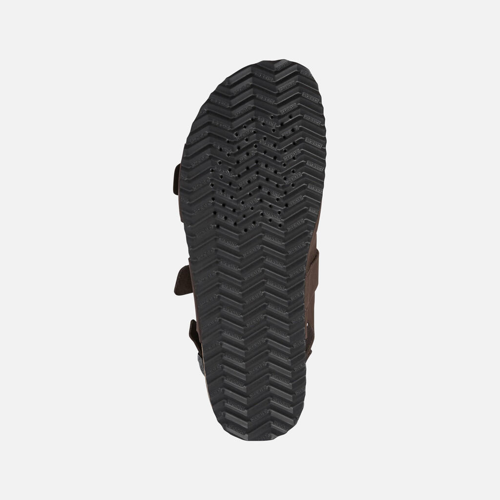 Sandales Homme U SANDAL GHITA Brun Foncé 7/7