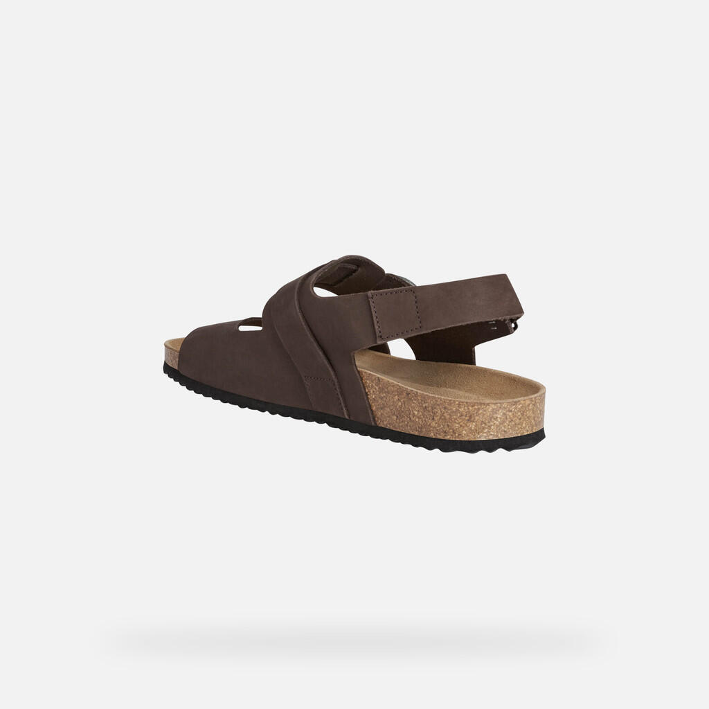 Sandales Homme U SANDAL GHITA Brun Foncé 4/7