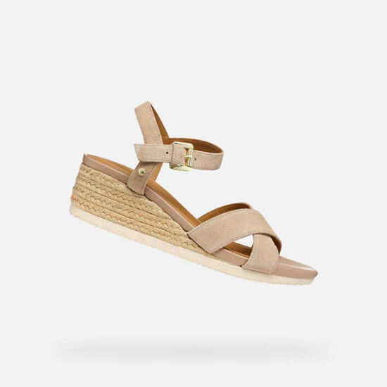 Sandales Femme ISCHIA CORDA WOMAN Beige Rosé