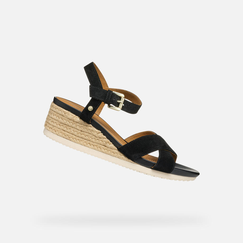 Women's wedge sandals Geox Ischia Corda B
