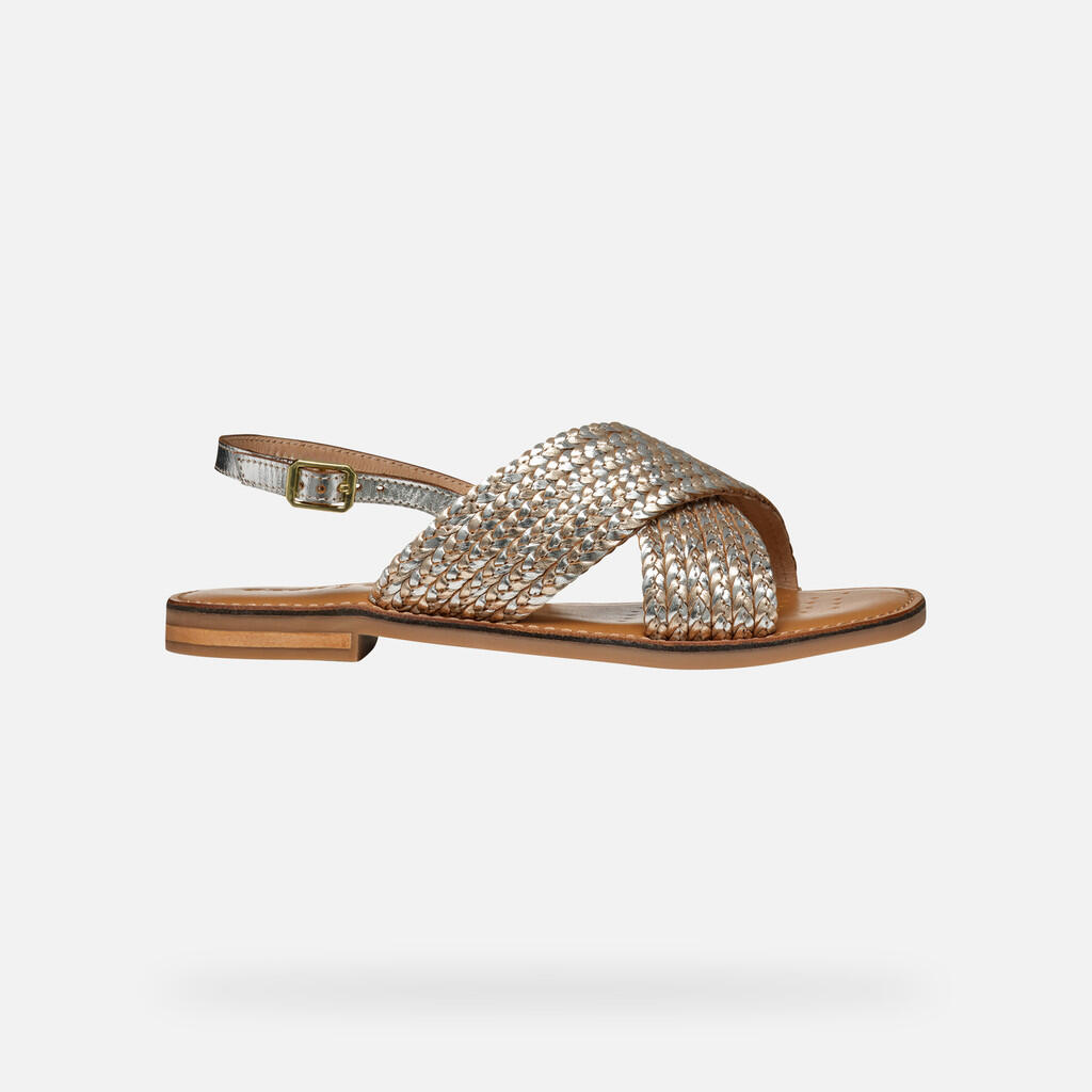 Sandales Femme MADDALUSIA C WOMAN Or Clair/Argent 2/7