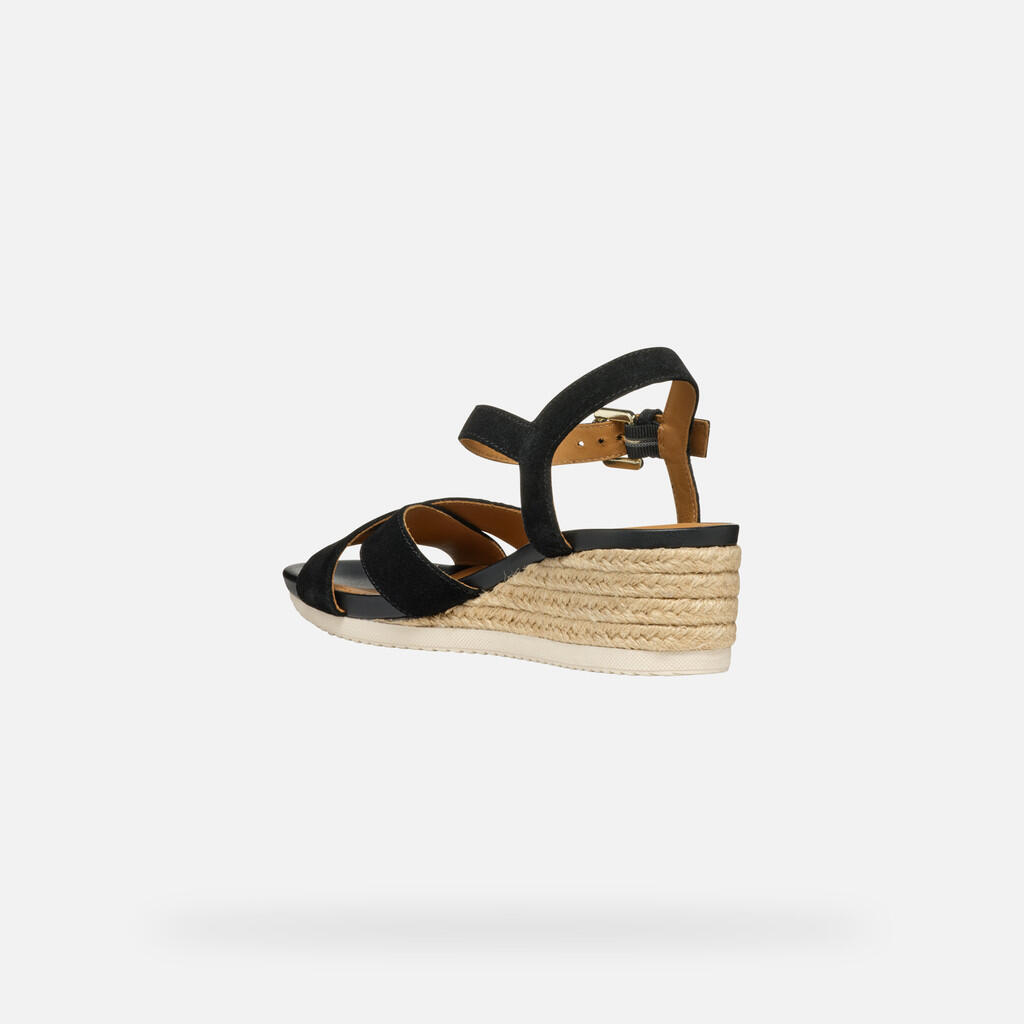 Sandales Femme ISCHIA CORDA WOMAN Noir 6/7