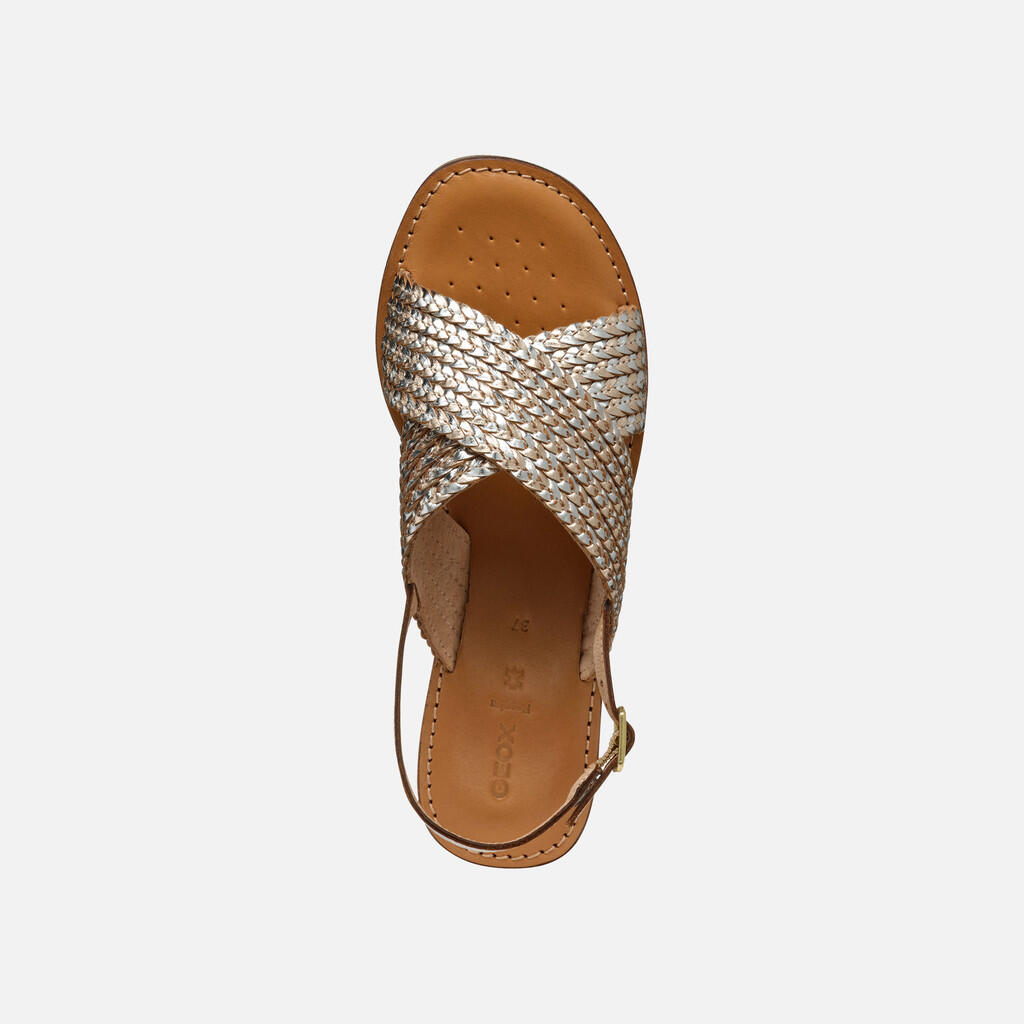 Sandales Femme MADDALUSIA C WOMAN Or Clair/Argent 6/7