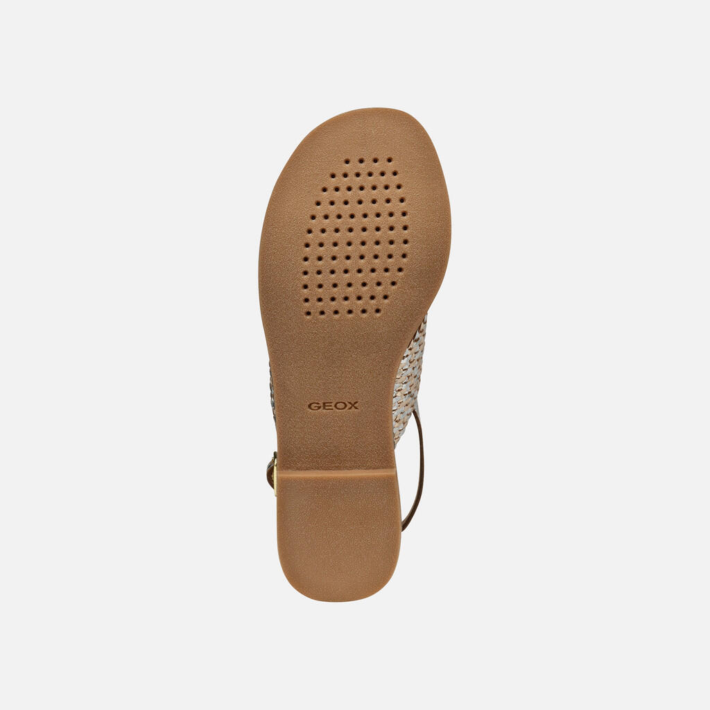 Sandales Femme MADDALUSIA C WOMAN Or Clair/Argent 7/7