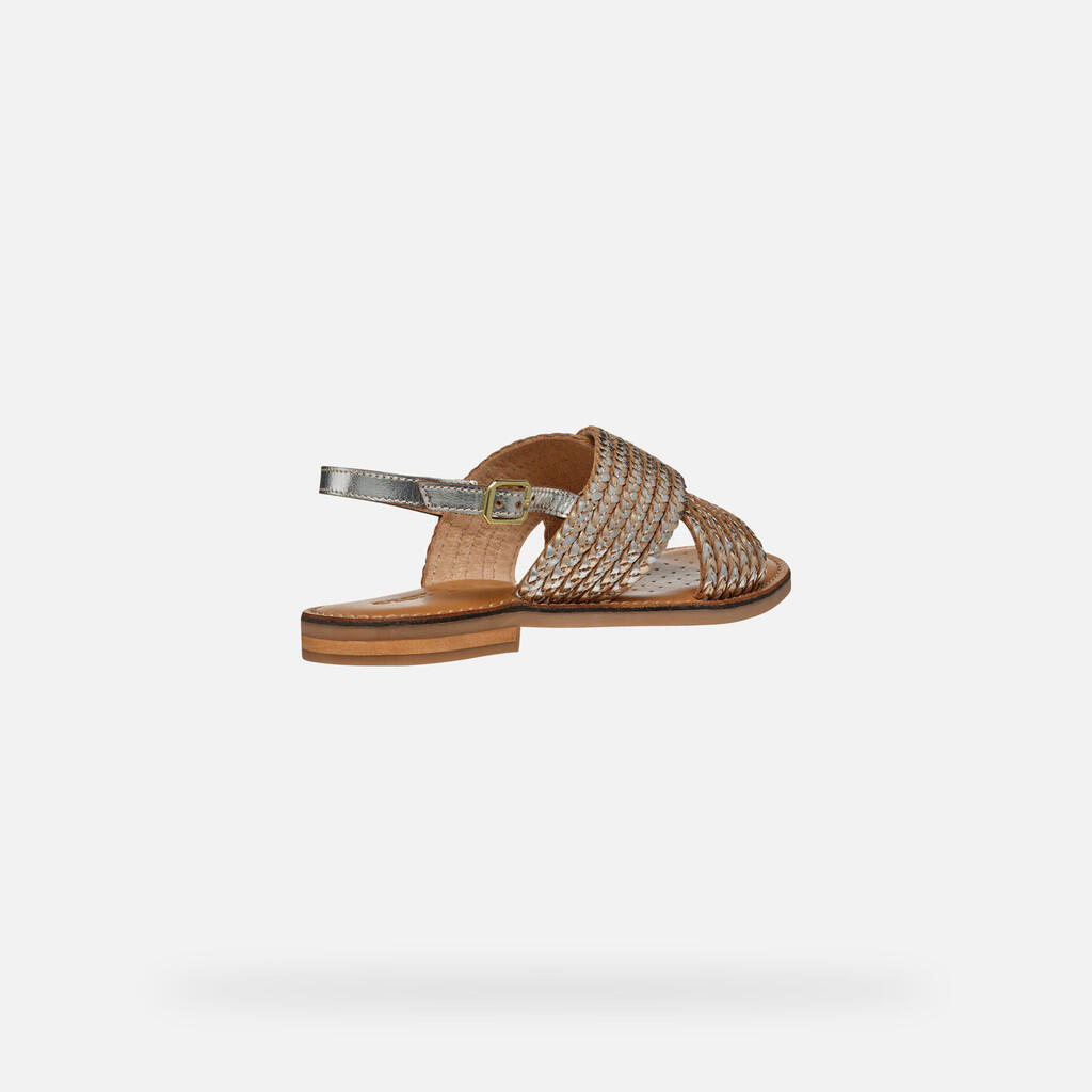 Sandales Femme MADDALUSIA C WOMAN Or Clair/Argent 5/7