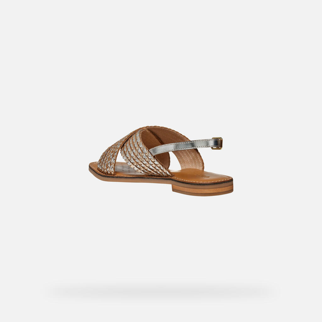 Sandales Femme MADDALUSIA C WOMAN Or Clair/Argent 4/7