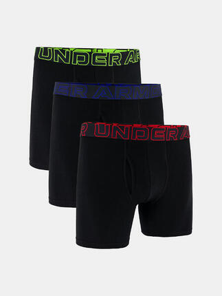 Boxershort Herren 3er Pack Figurbetont-UA PERFORMANCE COTTON - SOLID 6 IN 3PK