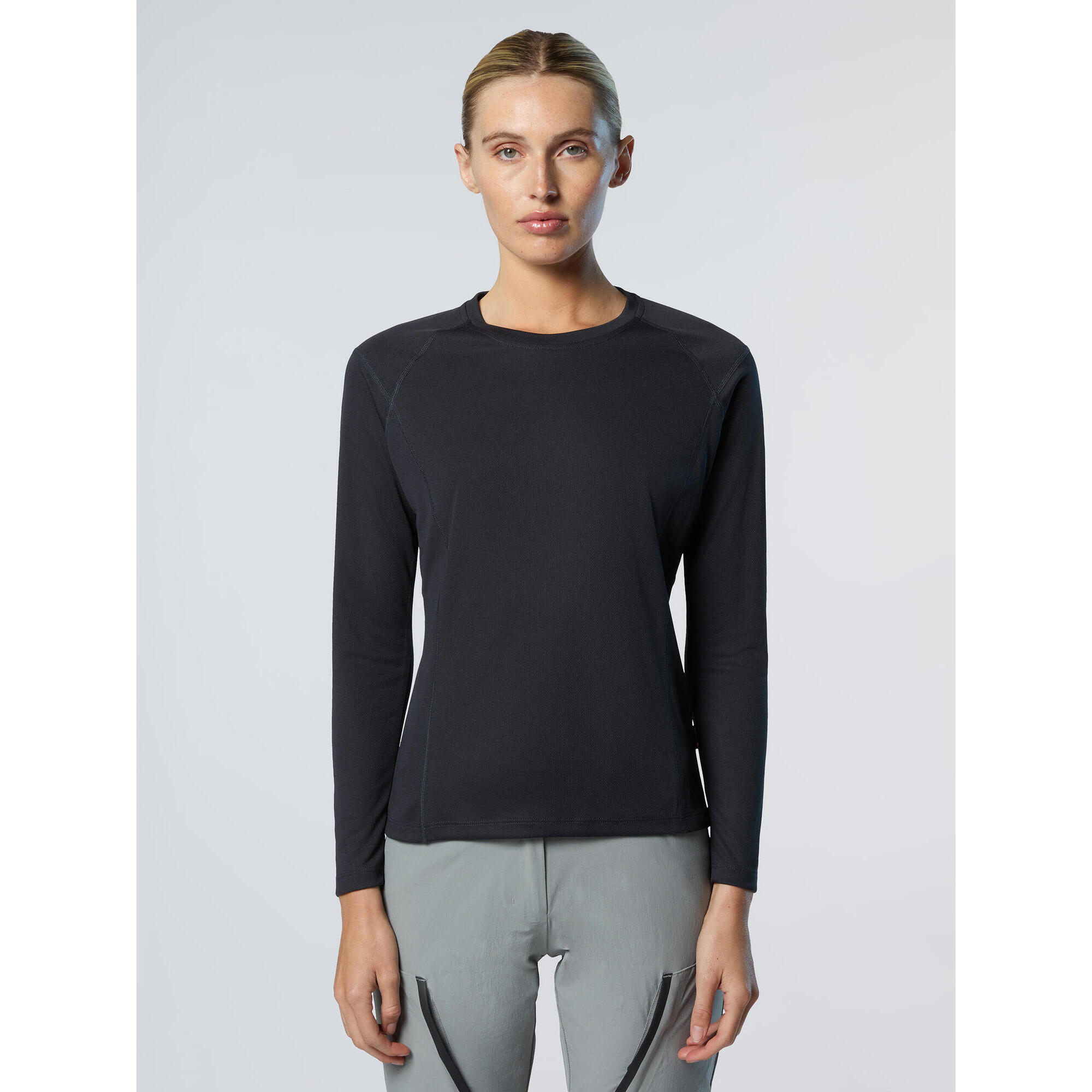 North Sails - T-shirt À Manches Longues Regatta Tech Pour Femme - T-shirt Manches Courtes - Noir - Decathlon