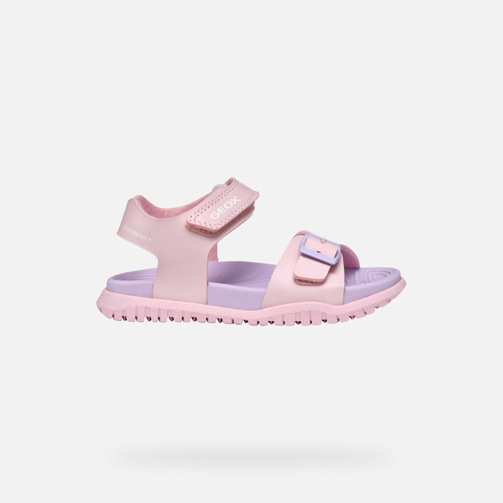 Sandales Fille J SANDAL FUSBETTO GI Rose Clair/Lilas 2/7
