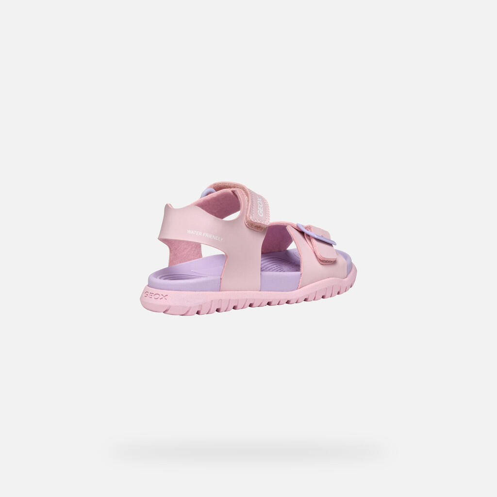 Sandales Fille J SANDAL FUSBETTO GI Rose Clair/Lilas 6/7