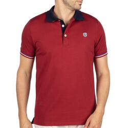 Polo tricolore rugby homme