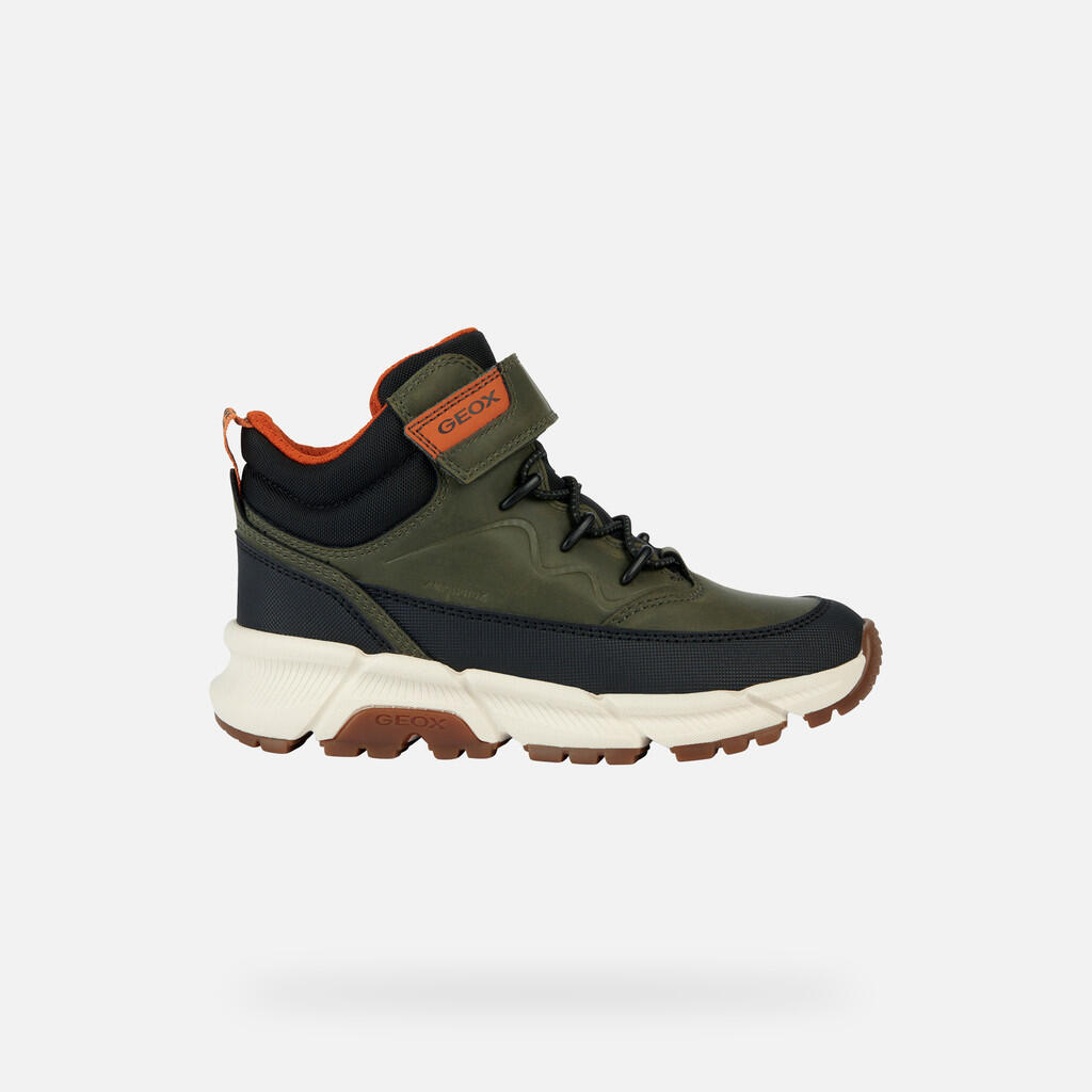 Bottes Garçon FLEXYPER PLUS ABX BOY Vert Militaire/Orange 3/7