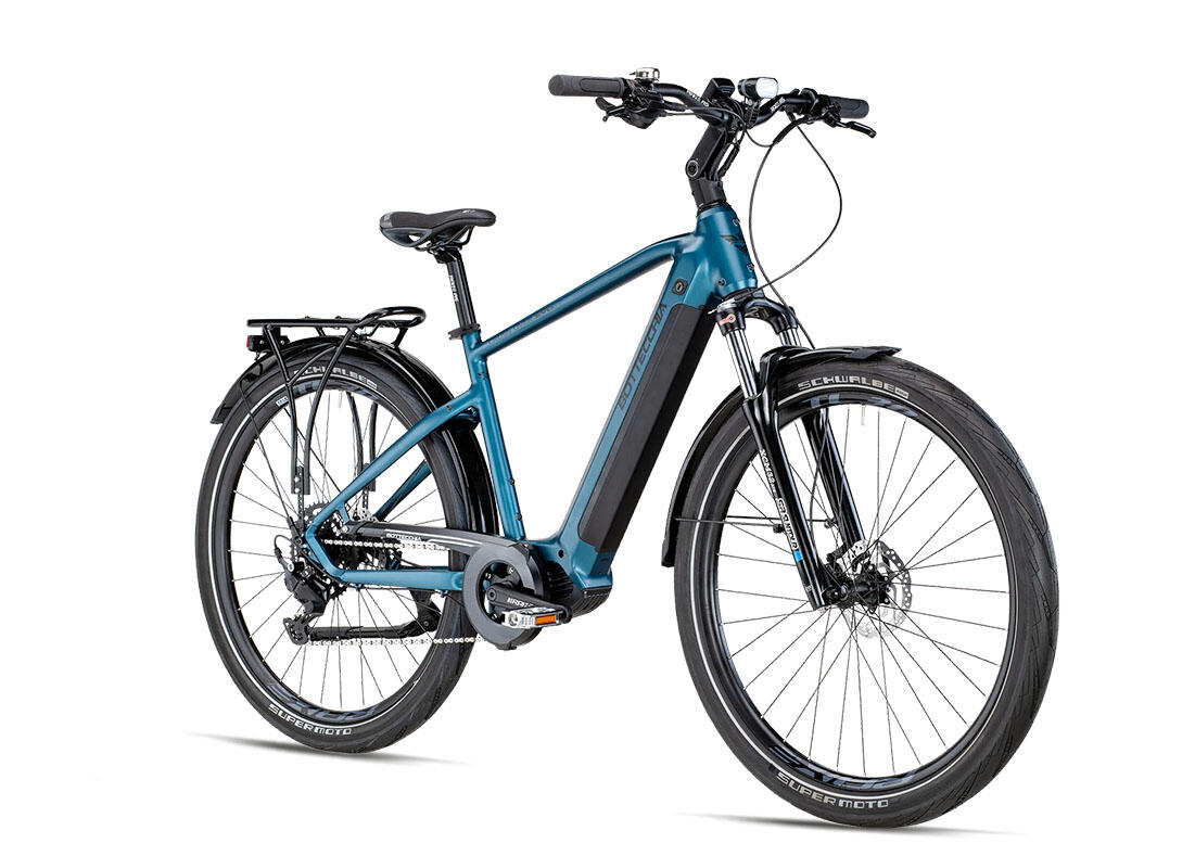 E-Bike City Cross Over Evo BE30 28” E-TRK Man Shimano Cues 10V Oli 900Wh 2/4