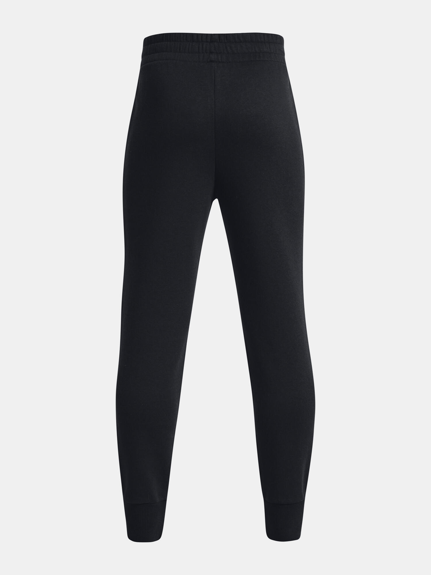 Joggers Under Armour negros, cintura media con cordón, sin bolsillos 2/2