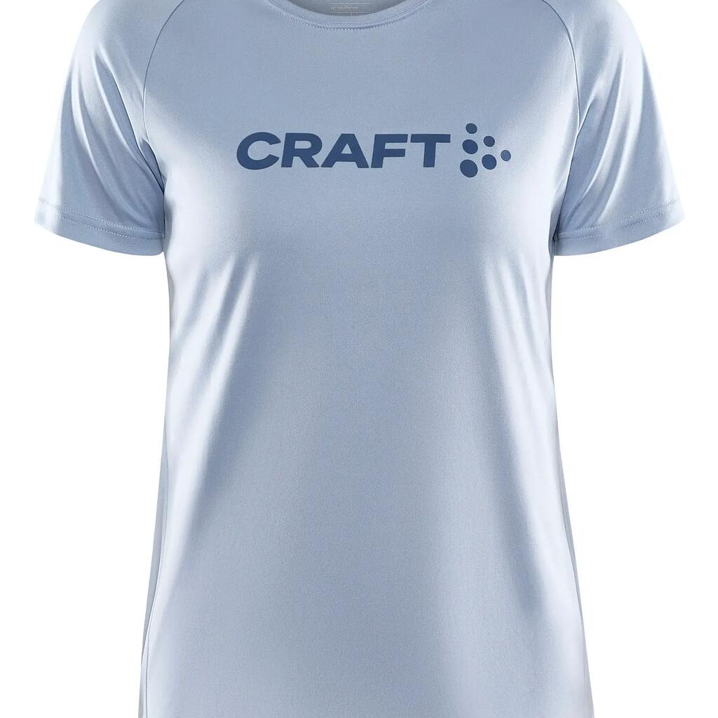 Women's Craft Core Essence Logo blue short-sleeved jersey