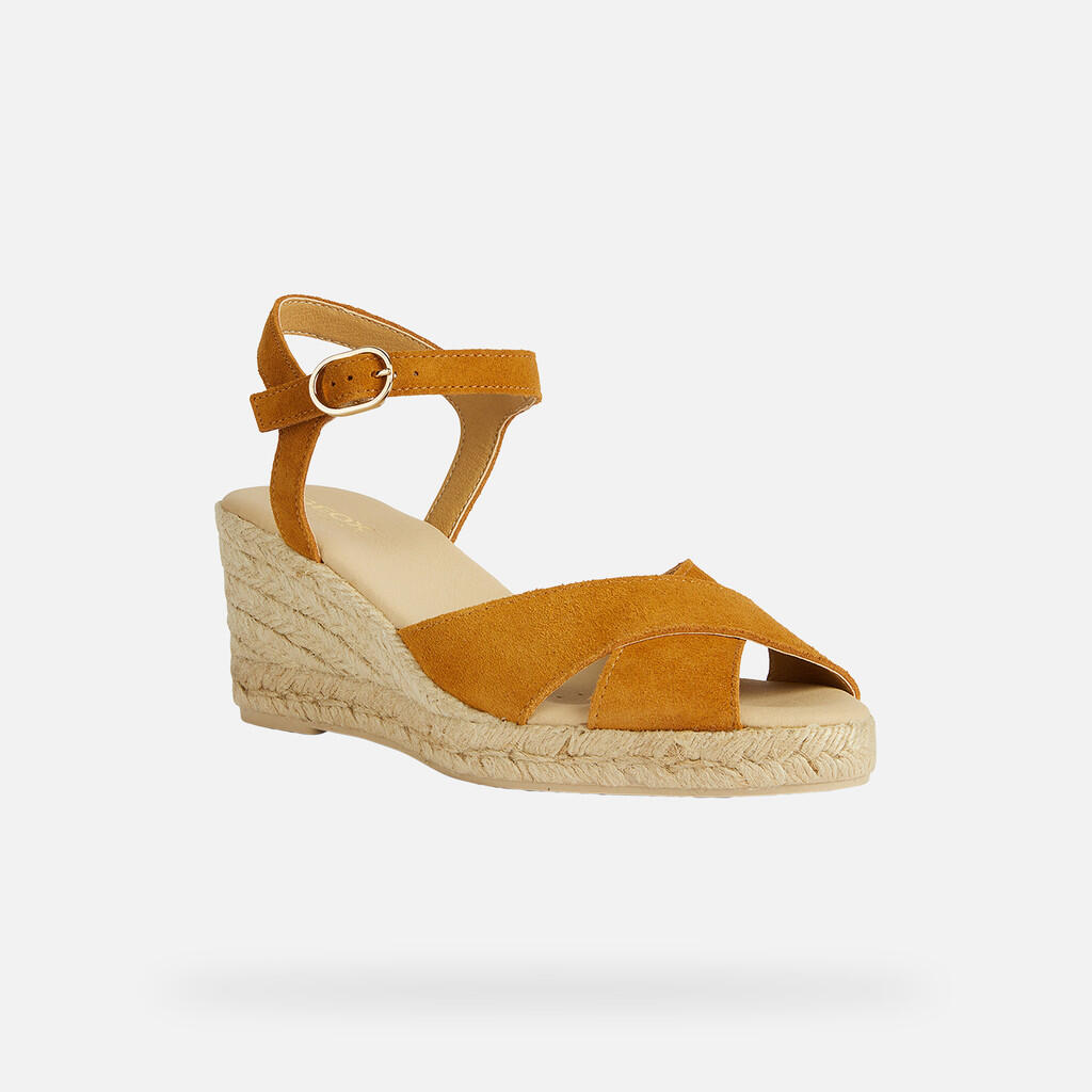 Sandales Femme D GELSA LOW Jaune Foncé 3/7