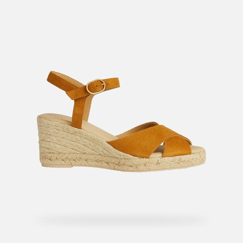 Sandales Femme D GELSA LOW Jaune Foncé 2/7