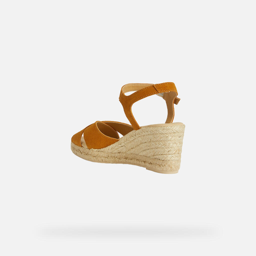 Sandales Femme D GELSA LOW Jaune Foncé 4/7