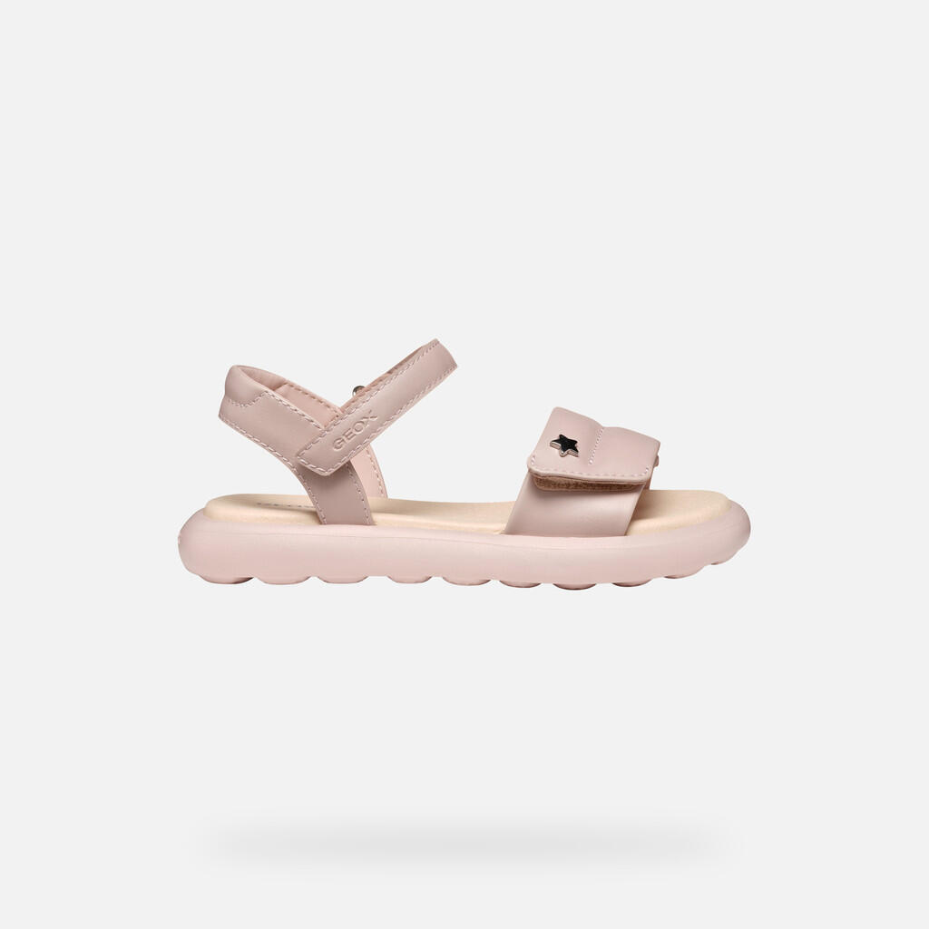 Sandales Fille J SANDAL PUFFYPOP GI Vieux Rose 2/7