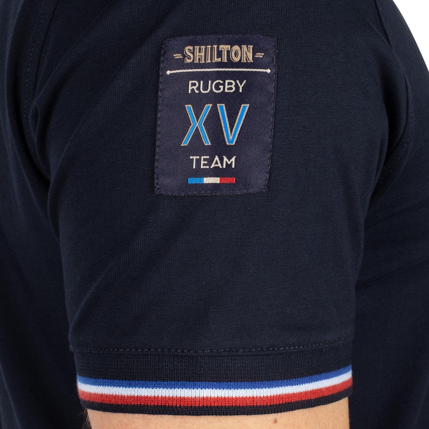 Polo tricolore rugby homme 6/7