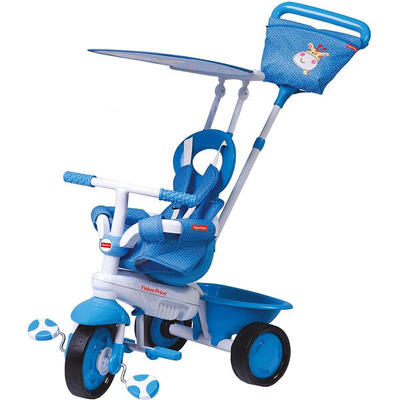 Elite driewieler wit - blauw