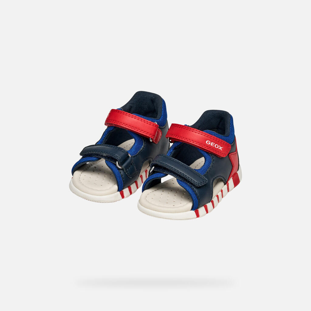 Premiers Pas Bébé Garçon SANDAL IUPIDOO BABY Bleu Marine/Bleu Roi 3/7