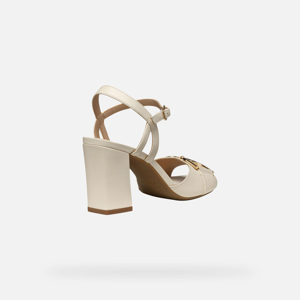 Sandales Femme NEW ERAKLIA 80 WOMAN Blanc Cassé 7/7