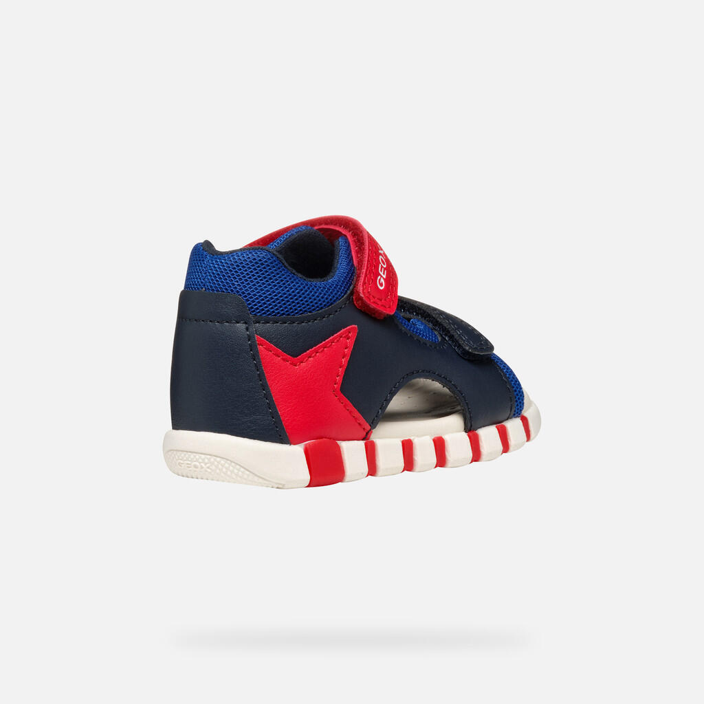 Premiers Pas Bébé Garçon SANDAL IUPIDOO BABY Bleu Marine/Bleu Roi 6/7