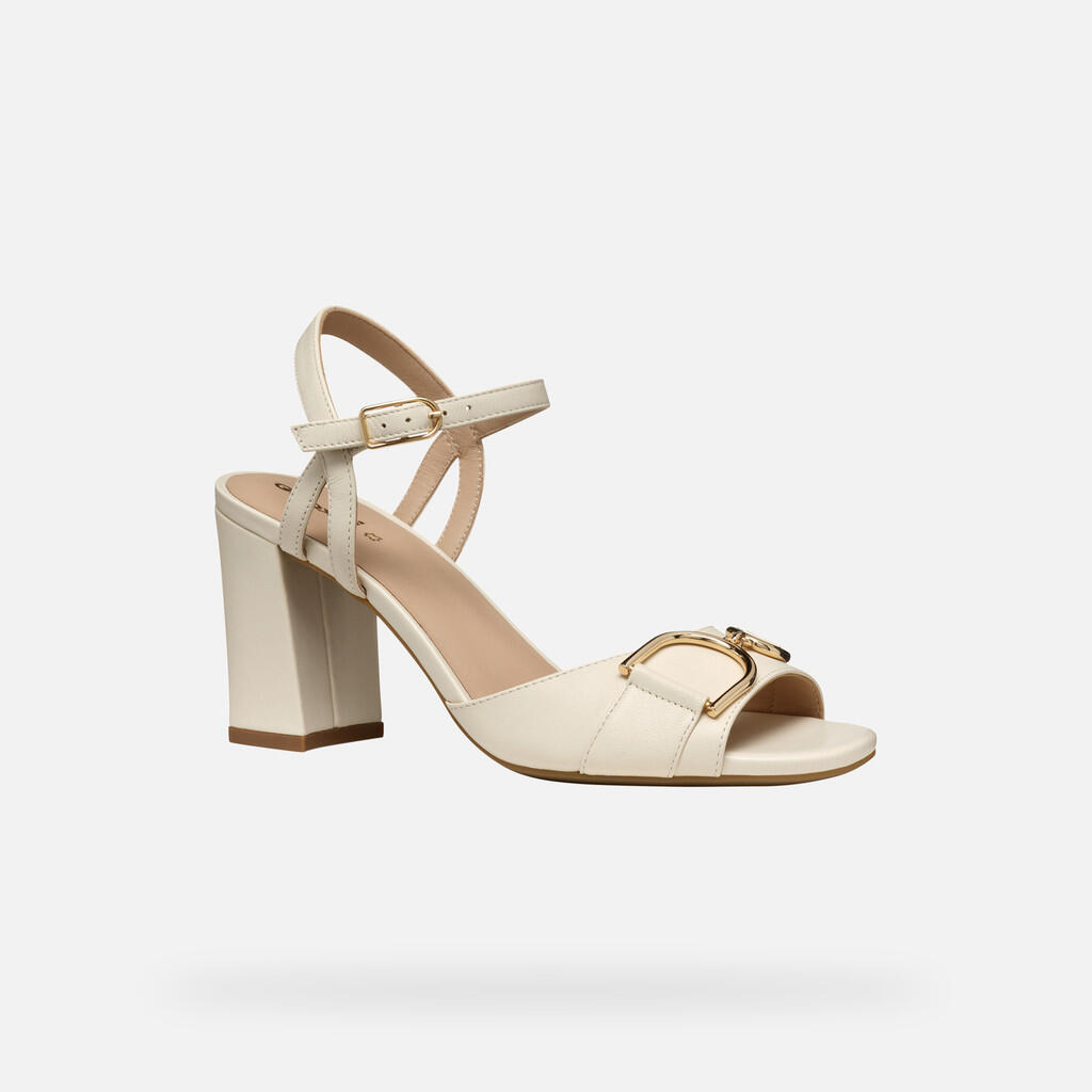 Sandales Femme NEW ERAKLIA 80 WOMAN Blanc Cassé 5/7