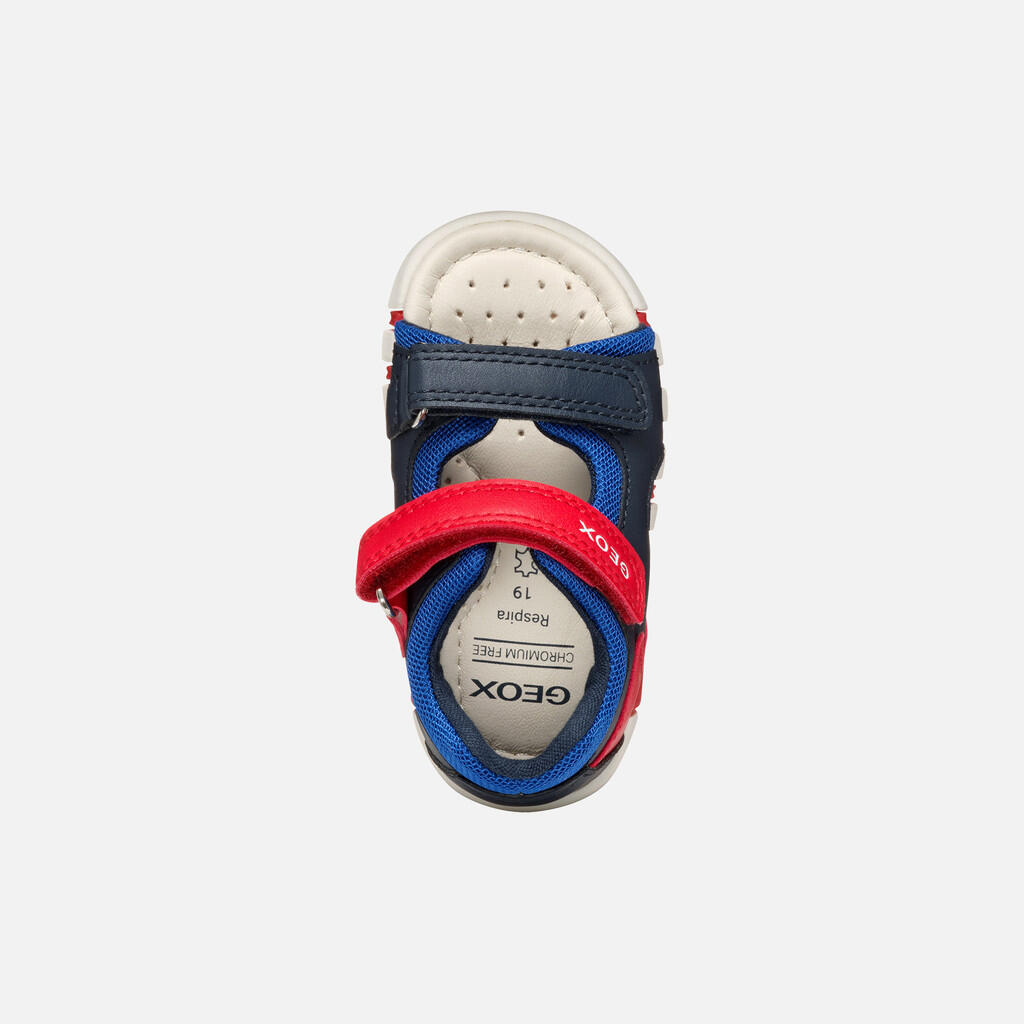 Premiers Pas Bébé Garçon SANDAL IUPIDOO BABY Bleu Marine/Bleu Roi 7/7