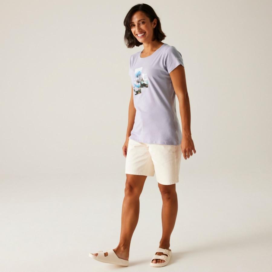 Dames-T-shirt Regatta Breezed V 4/4