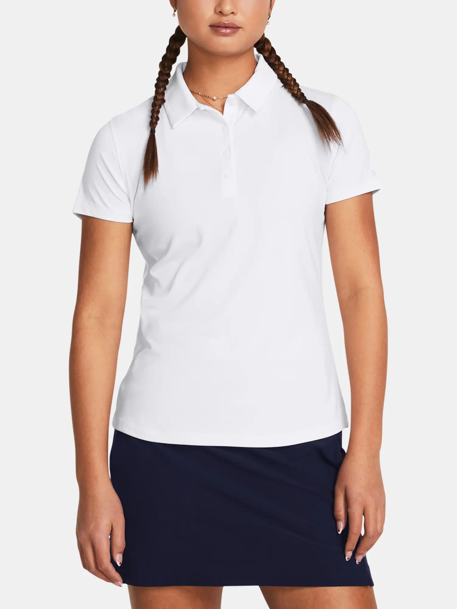 Női póló Under Armour UA Playoff SS Polo-WHT 1/4
