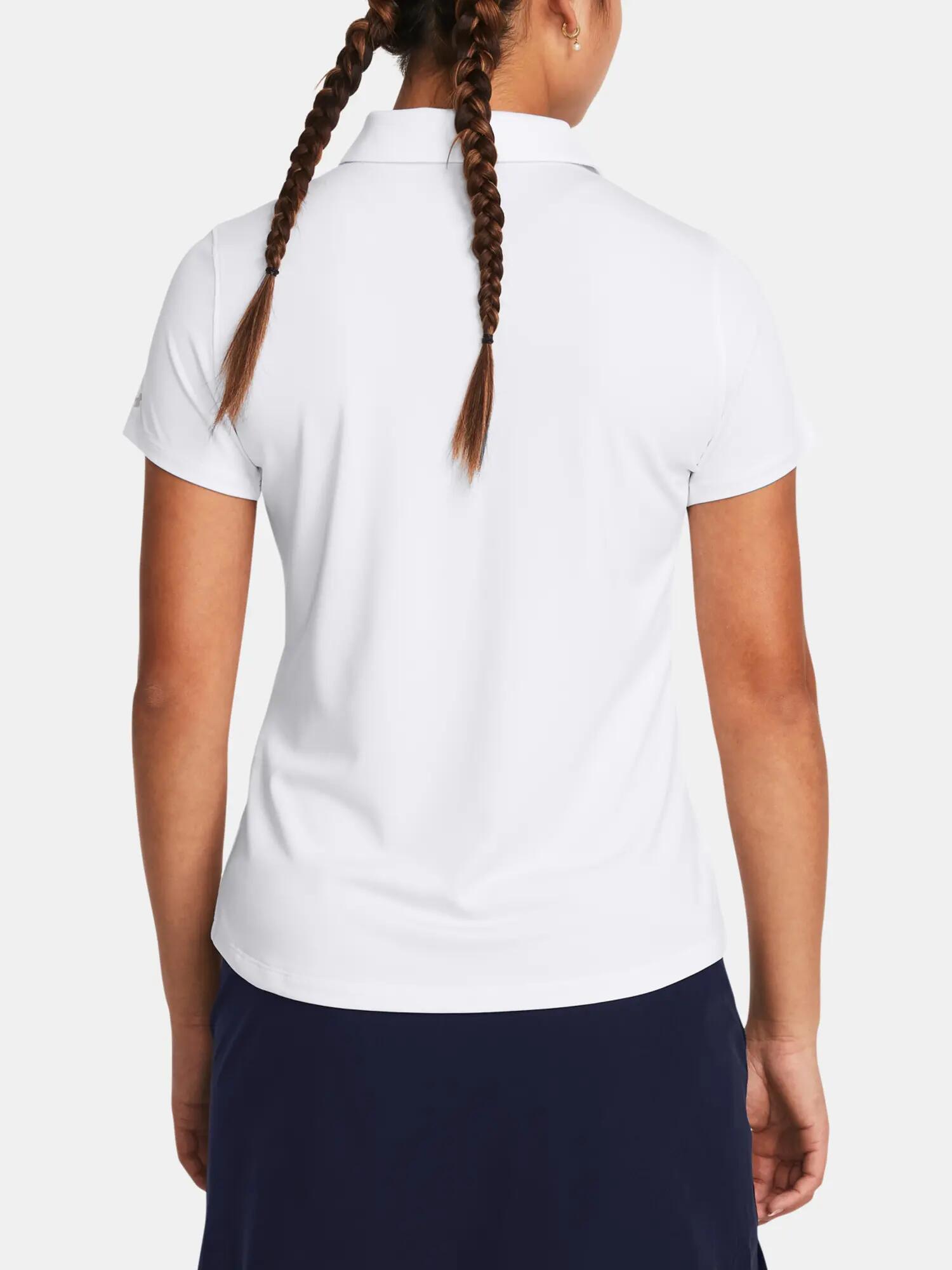 Női póló Under Armour UA Playoff SS Polo-WHT 2/4