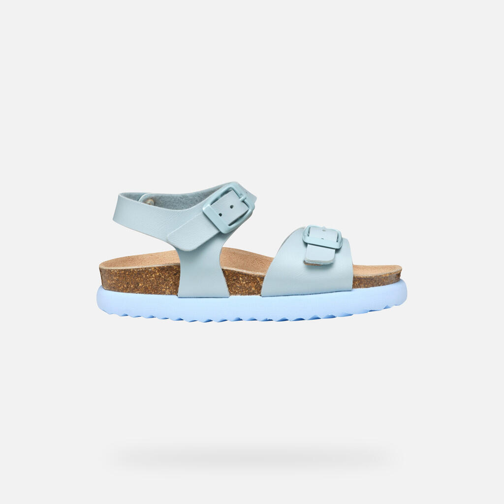 Sandales Fille J SANDAL BUBBLEBOW G Bleu Ciel 2/7