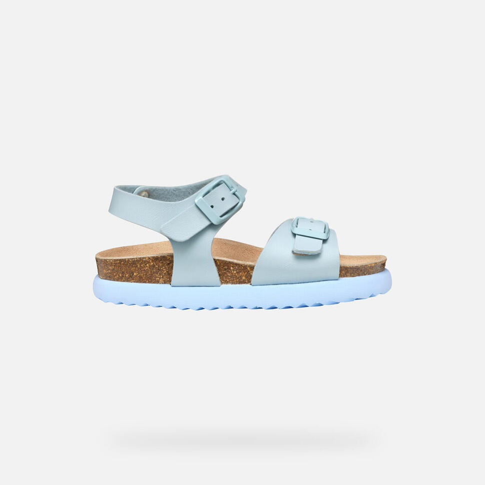Sandały Geox Model J Sandal Bubblebow G Kolor Niebieski