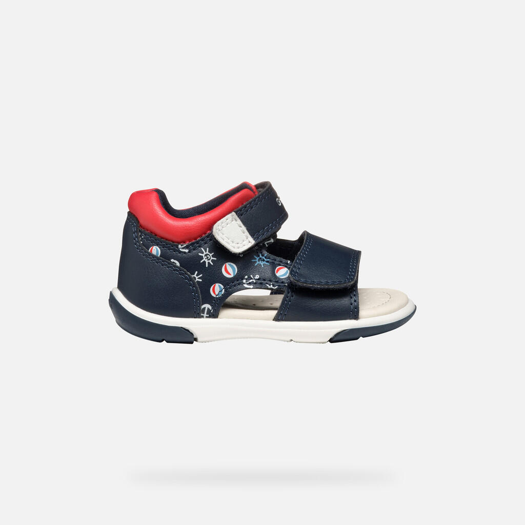 Premiers Pas Bébé Garçon B SANDAL ZAPITO BOY Bleu Marine/Rouge 2/7