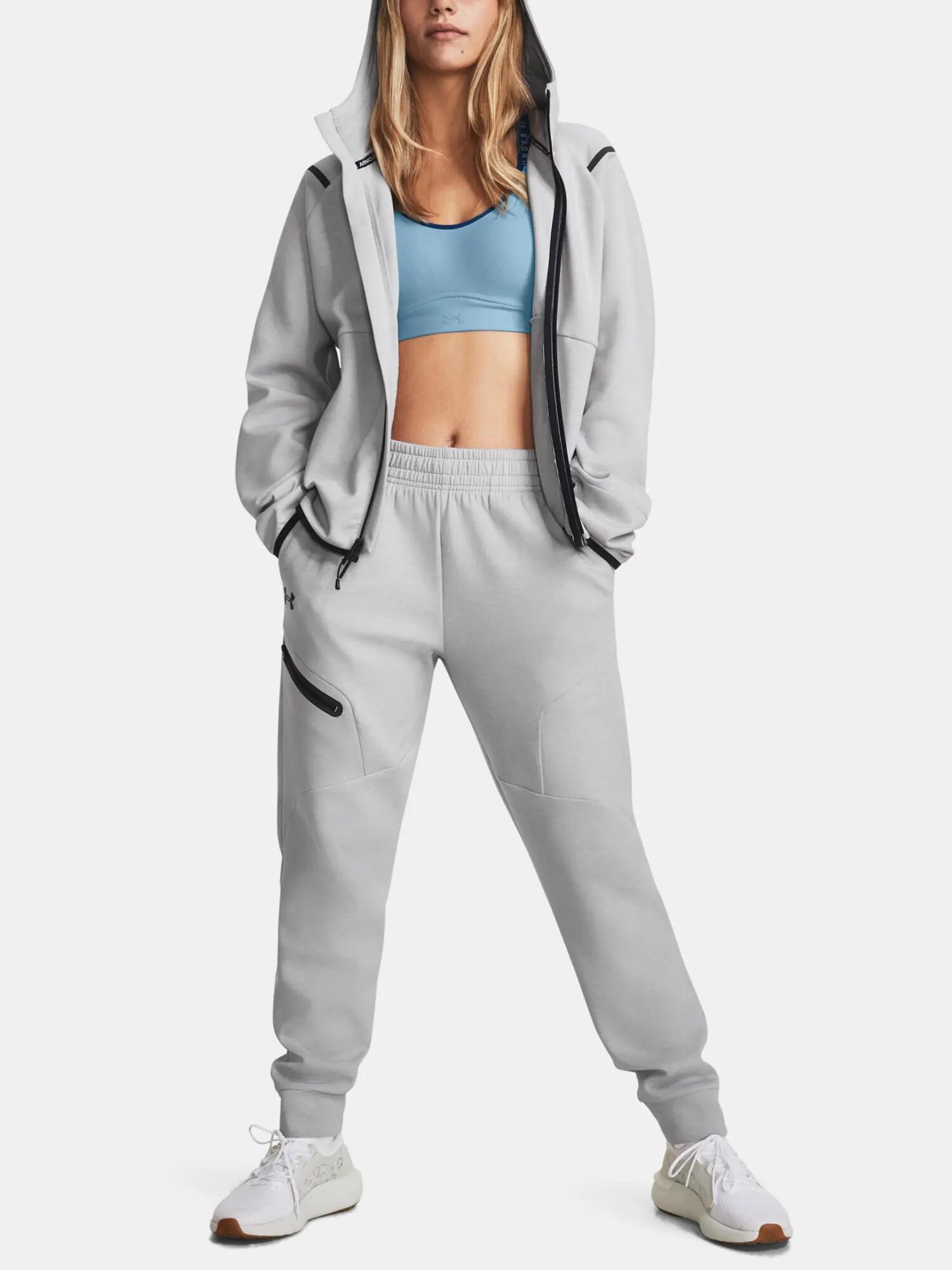 Pantaloni Da Jogging Pile Atletico Donna Under Armour Unstoppable Grigio 6/6