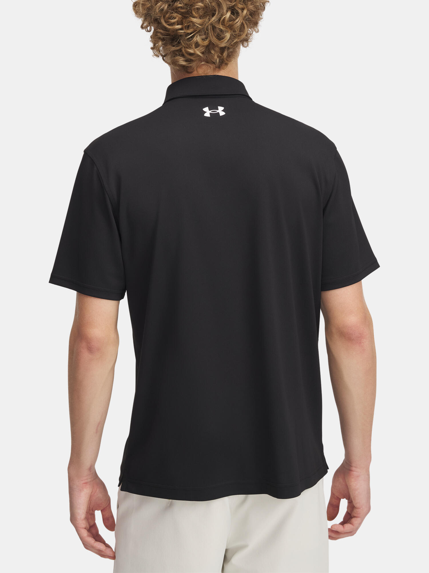 Polo da golf da uomo Under Armour T2G Pique, nera 2/3