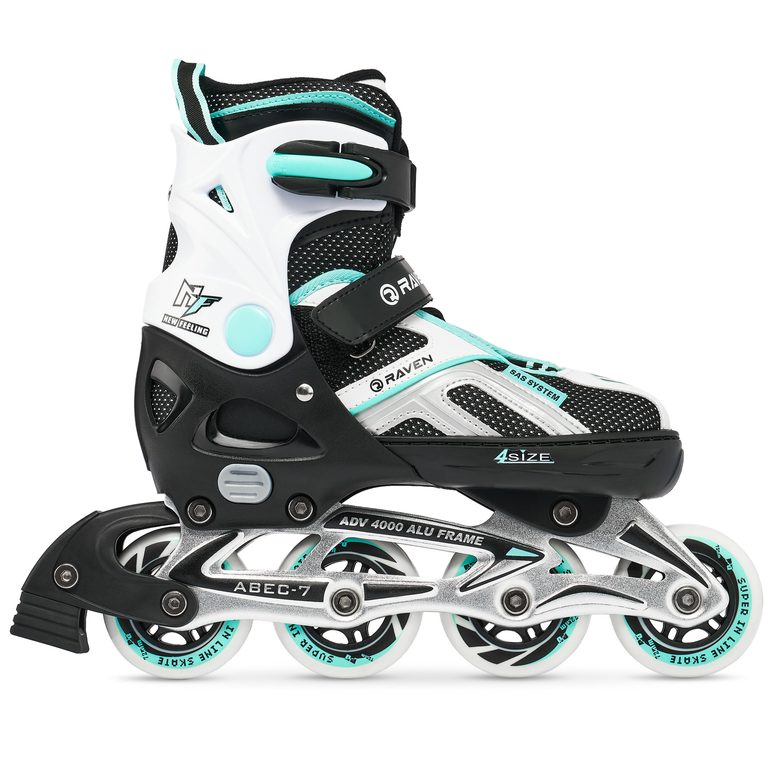 Rollers Raven Patin à roulettes Serena taille modulable Adulte Enfant