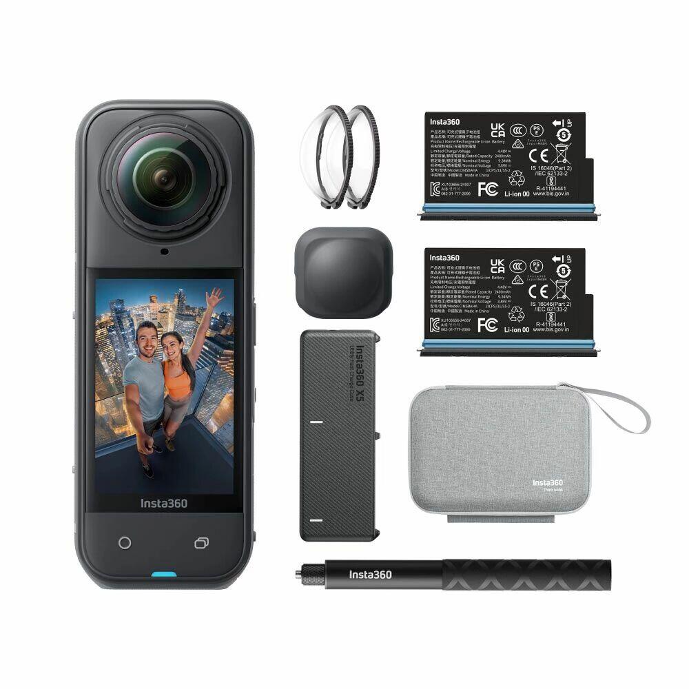 Insta360 - Caméra 360° Insta360 X5 - Essential Bundle - Caméra - Noir - Taille Unique - Decathlon