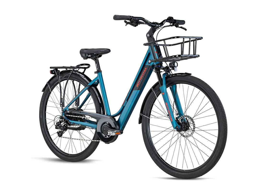 Vélo trekking électrique Bottecchia BE12 Active 28" aluminium bleu 360Wh 2/4