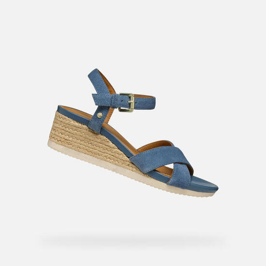 Sandales Femme ISCHIA CORDA WOMAN Bleu Aviateur