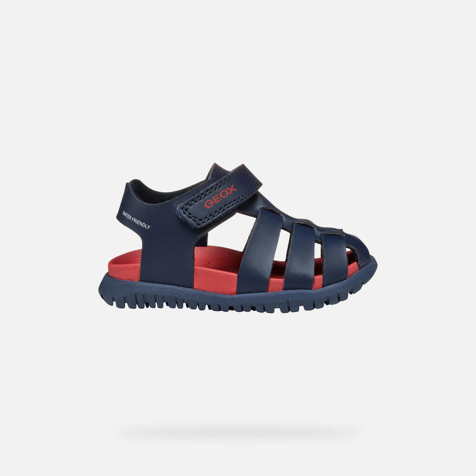 Sandały Geox Model B Sandal Fusbetto Bo Kolor Niebieski