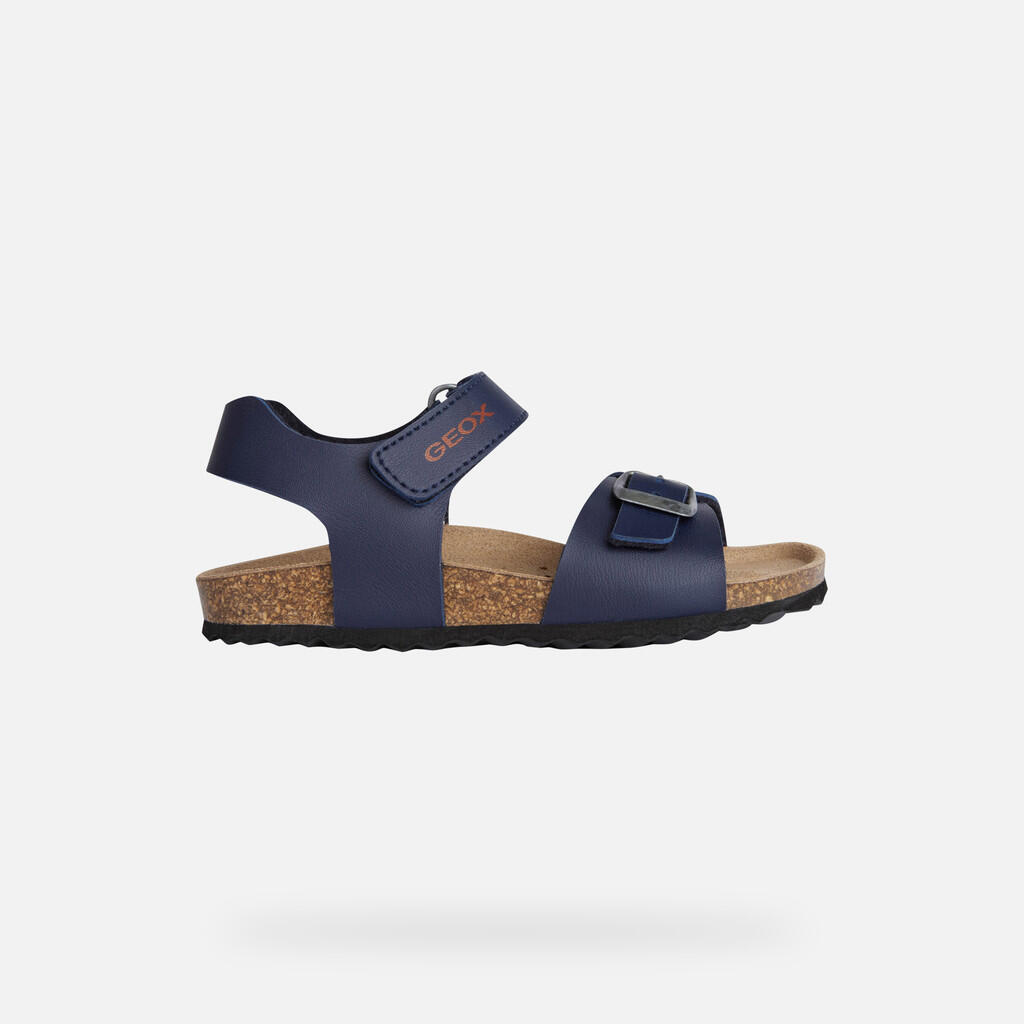 Sandales Garçon J GHITA BOY Bleu Marine/Rouge 2/7