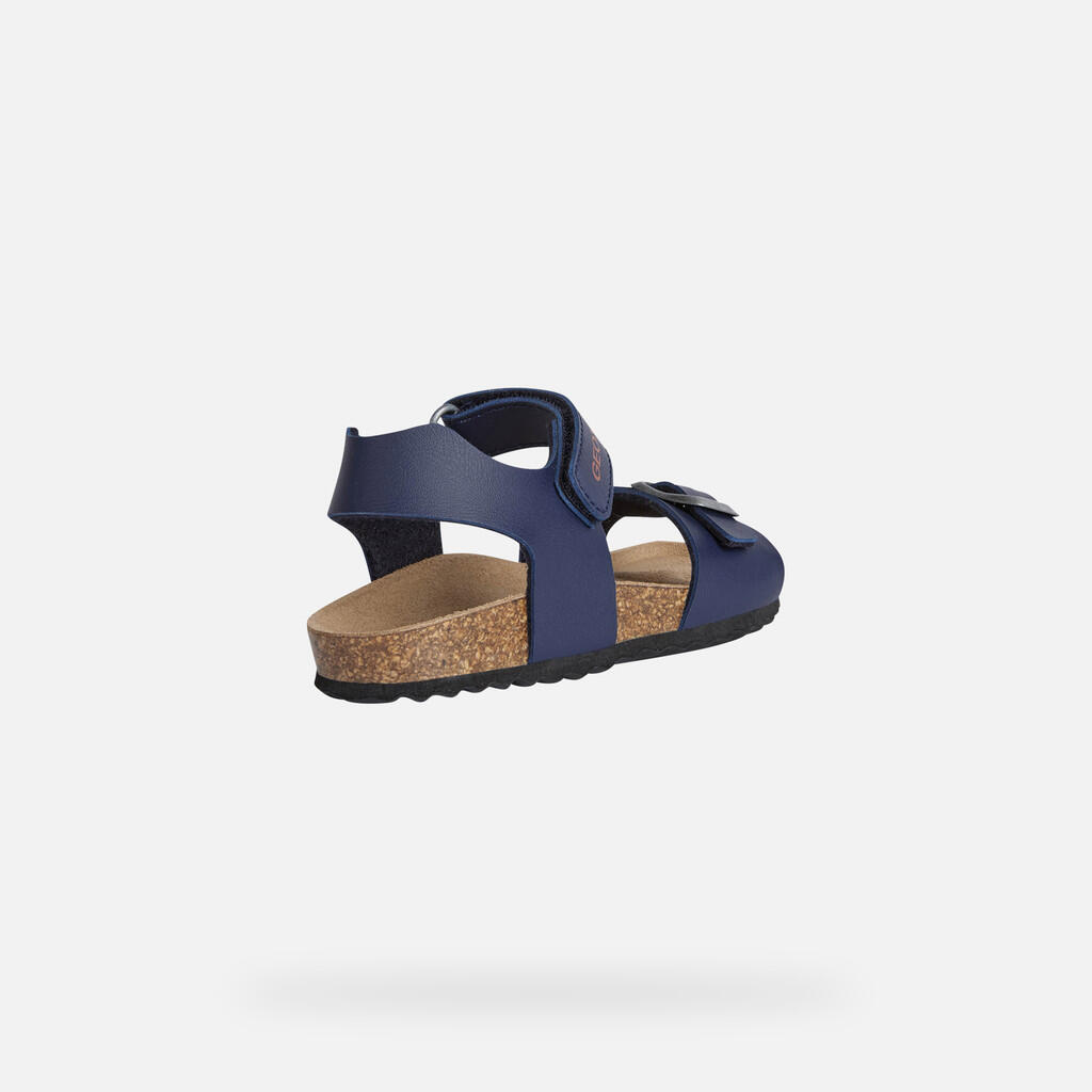 Sandales Garçon J GHITA BOY Bleu Marine/Rouge 5/7