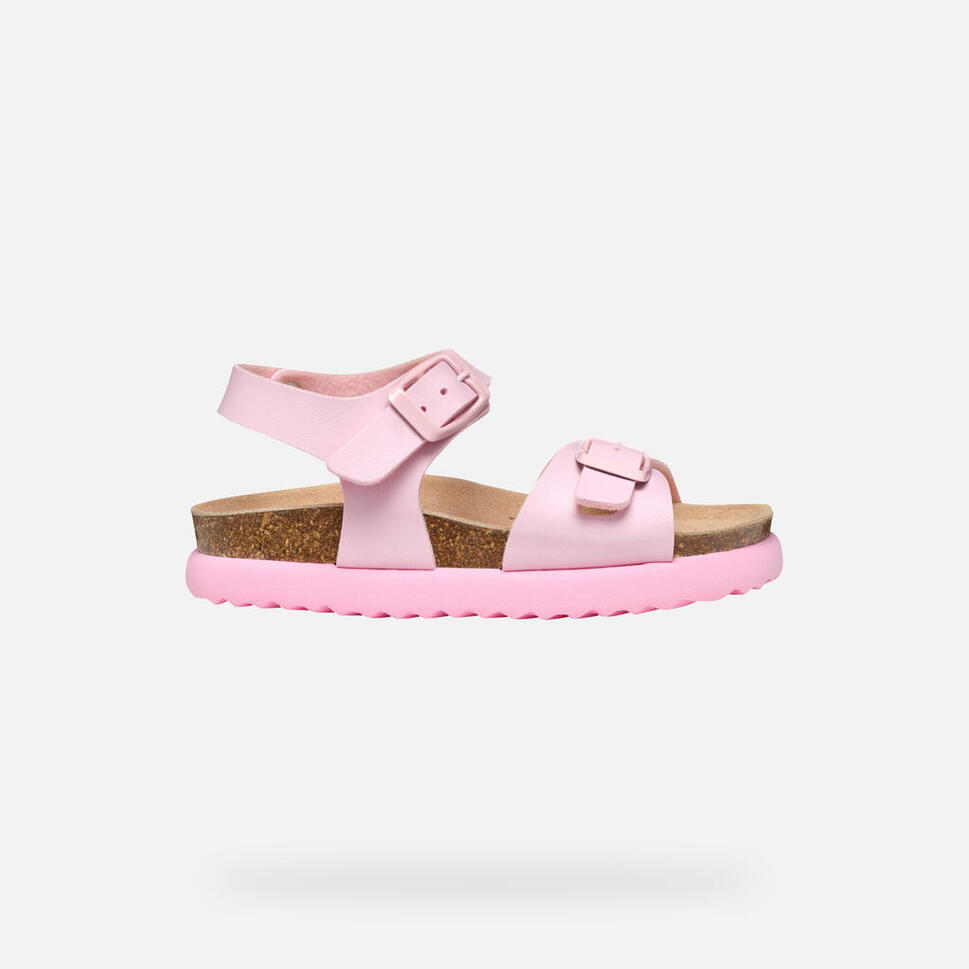 Sandały Geox Model J Sandal Bubblebow G Kolor Rose