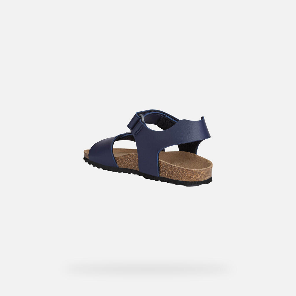 Sandales Garçon J GHITA BOY Bleu Marine/Rouge 4/7