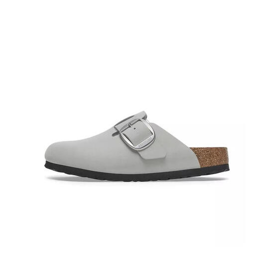Zuecos Birkenstock Boston Big Buckle Nubuck estrechos