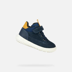 Bottines Bébé Garçon HYROO TODDLER BOY Bleu Marine/Ocre
